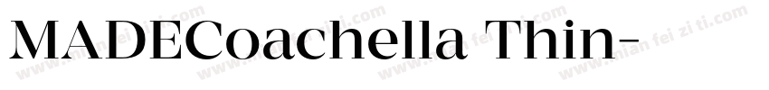 MADECoachella Thin字体转换